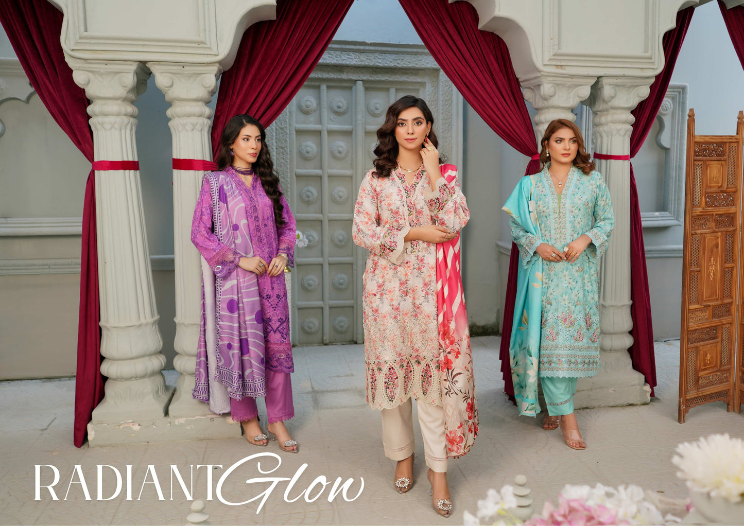 MUNIRA EMBROIDERED 3PC READYMADE NAZ06