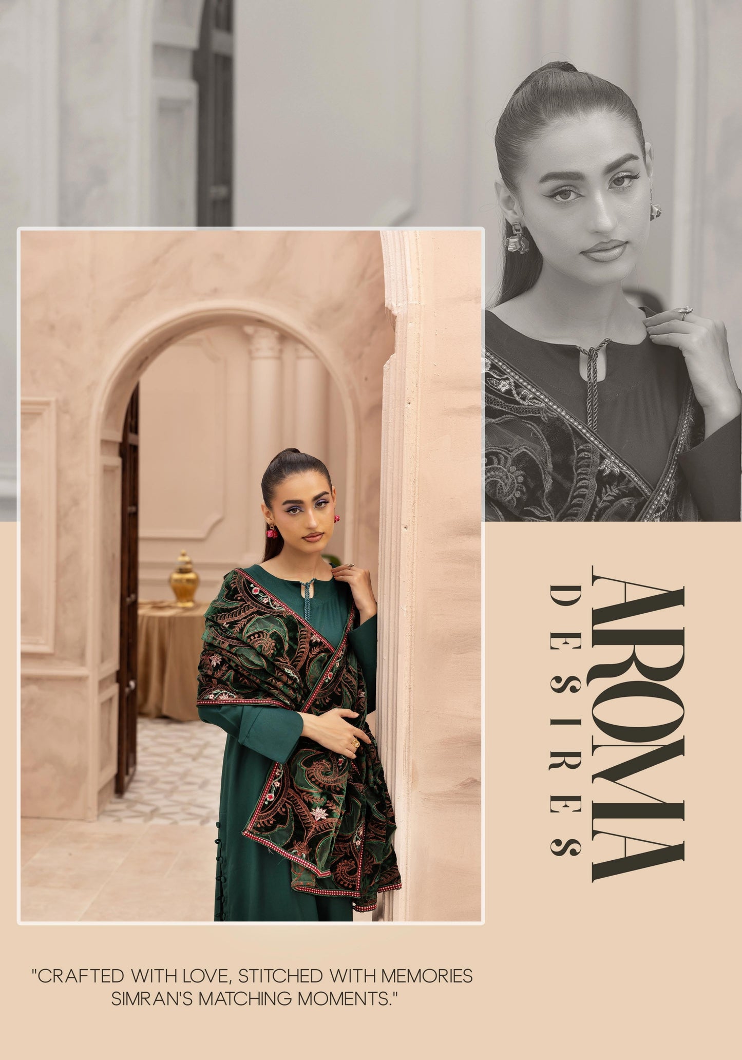 Hanna Dhanak 3PC Embroidered Readymade Suit with Velvet Shawl SHD22