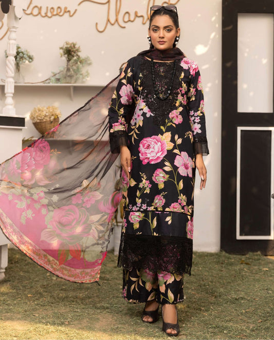Simrans Lawn 3pc Readymade Laila 09