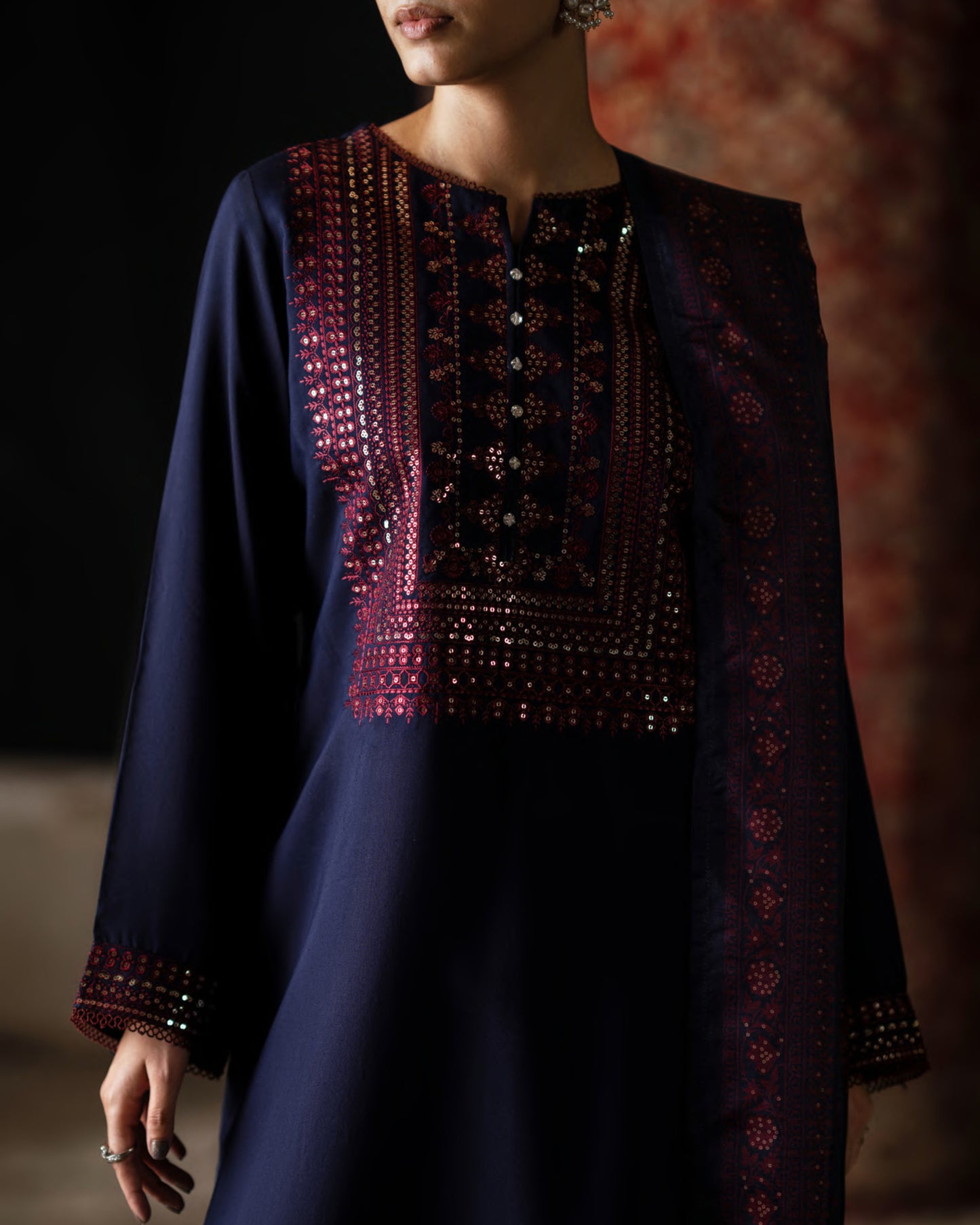 CASUALLITE SHAM PREMIUM VISCOSE LUXURY EMBROIDERED 3PC READYMADE CSP203