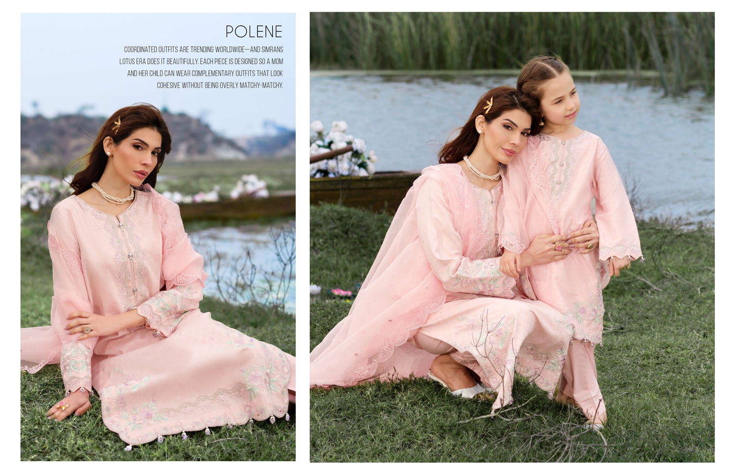 Lotus Era Polene – Blush Festive Suit by Mehak