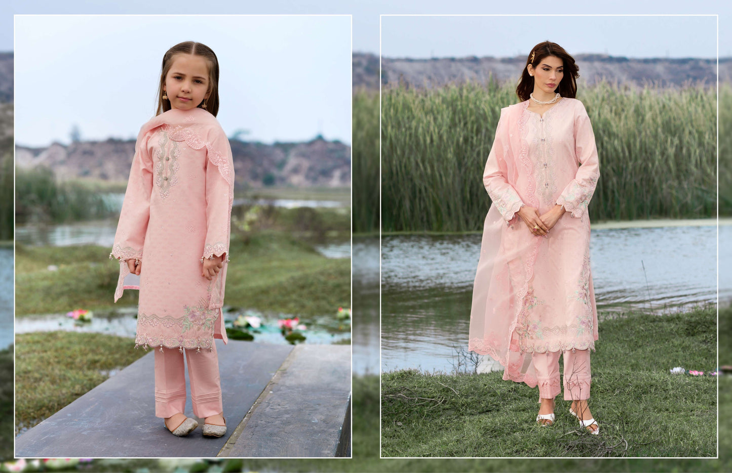 Lotus Era Polene – Blush Festive Suit by Mehak