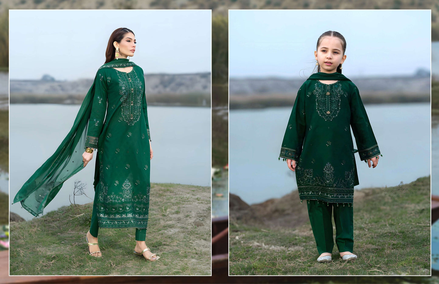 Lotus Era Daisy – Elegant Green Suit by Mehak