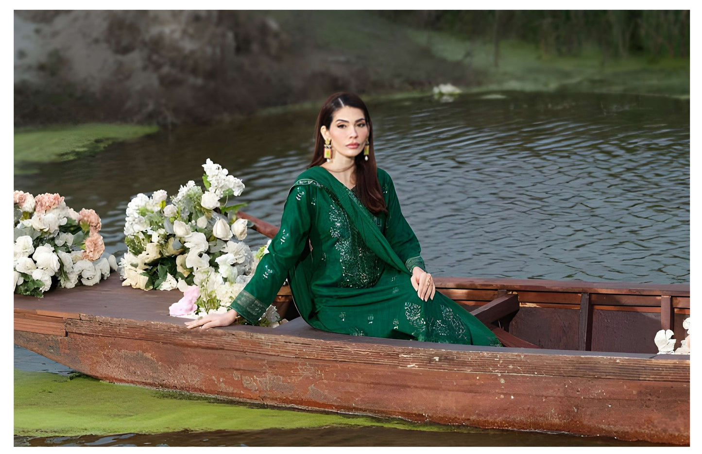Lotus Era Daisy – Elegant Green Suit by Mehak