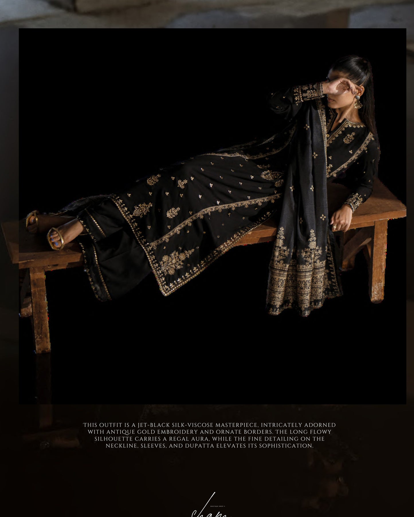 CASUALLITE SHAM PREMIUM VISCOSE LUXURY EMBROIDERED 3PC READYMADE CSP205