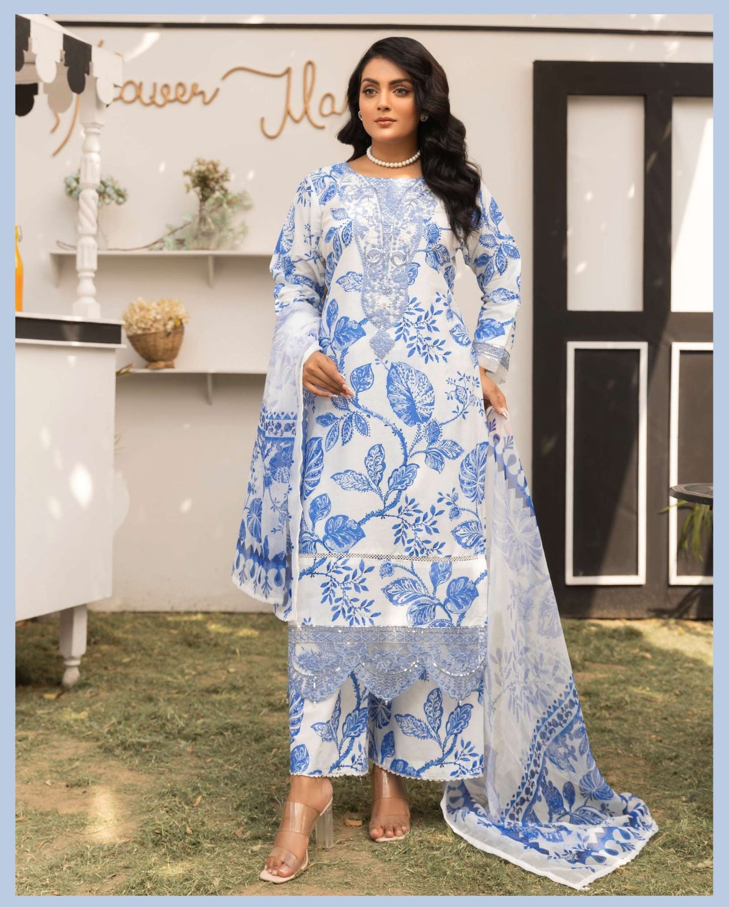 Simrans Lawn 3pc Readymade Laila 01