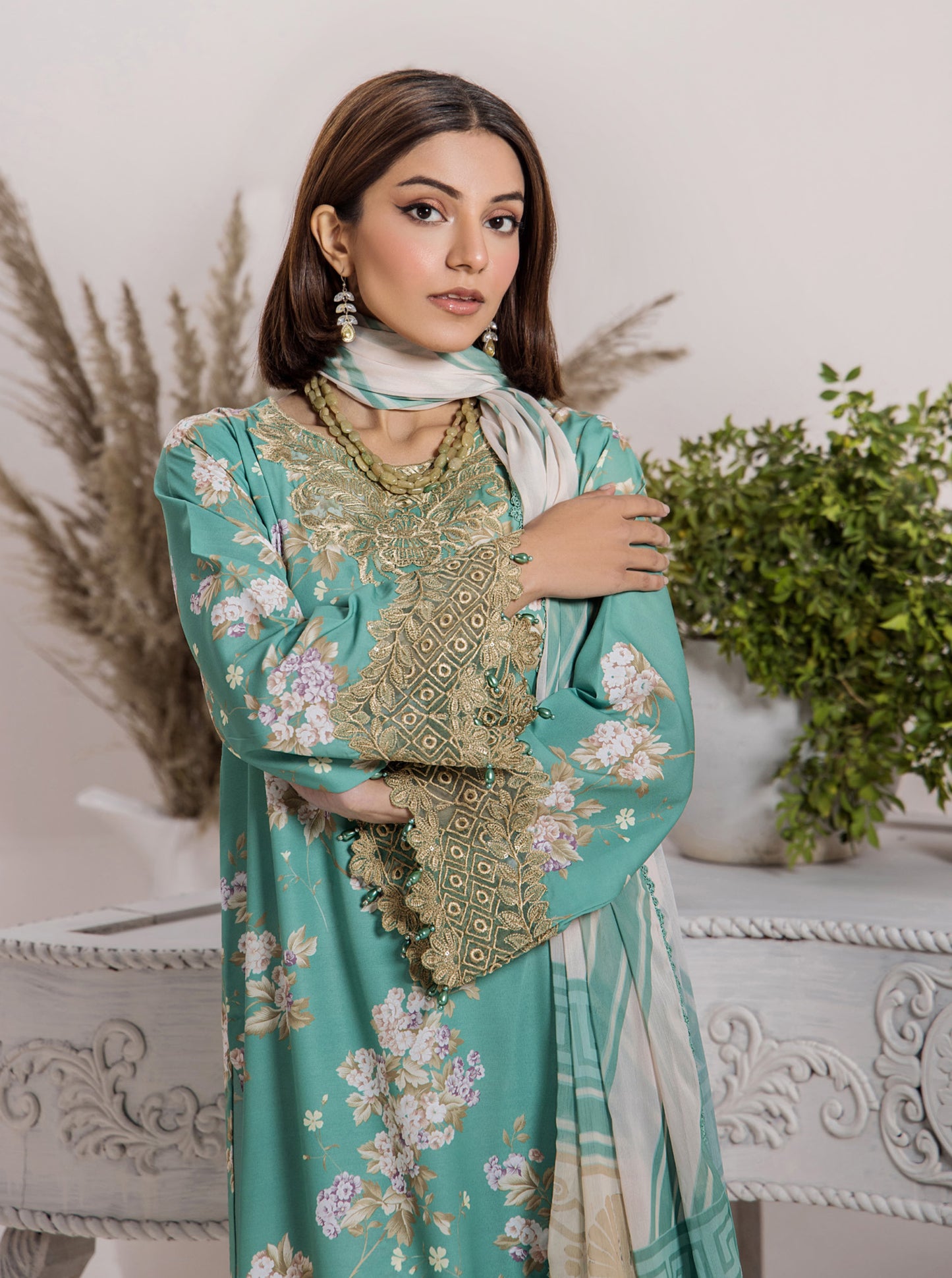 Traditional Threads Zeenat Satin Lawn TT03