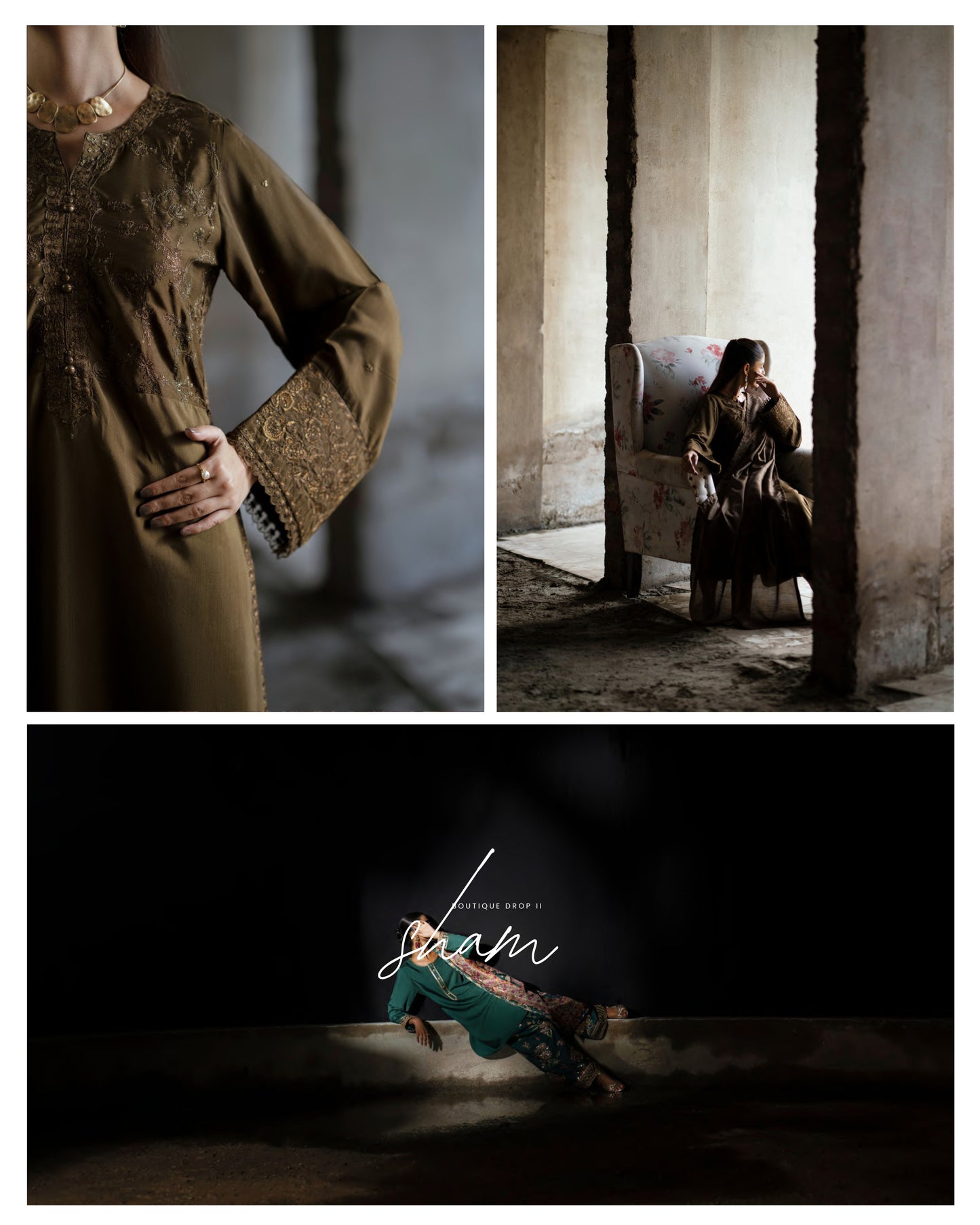 CASUALLITE SHAM PREMIUM VISCOSE LUXURY EMBROIDERED 3PC READYMADE CSP202