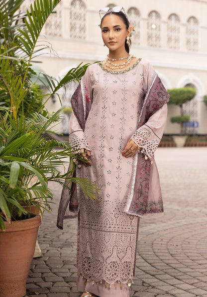 SIMRANS LUXURY HANDWORK CHICKNKARI 3PC READYMADEBK20