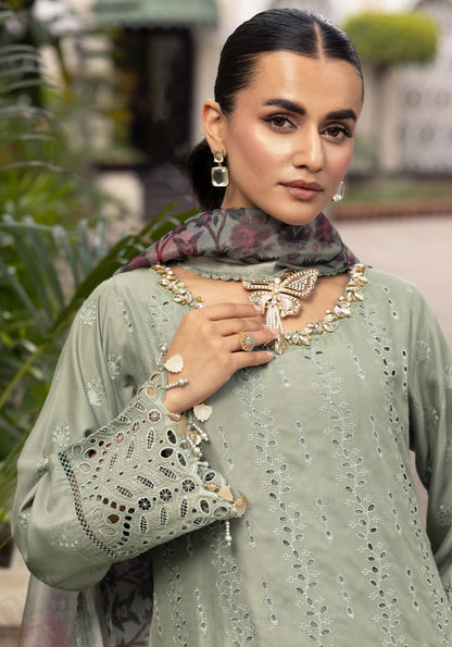 SIMRANS LUXURY HANDWORK CHICKNKARI 3PC READYMADE BK22