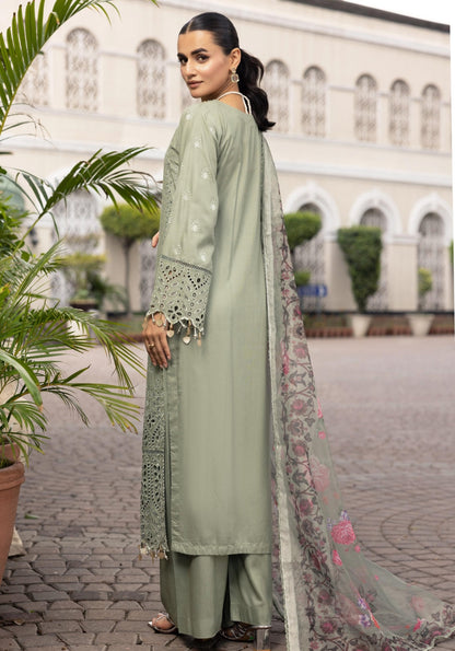 SIMRANS LUXURY HANDWORK CHICKNKARI 3PC READYMADE BK22