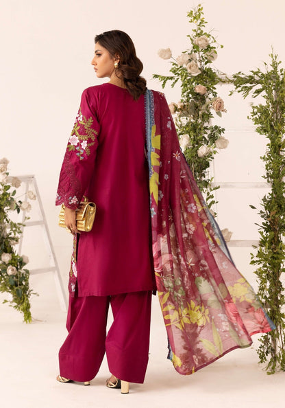 SIMRANS GRASE MARIA B FARSHI SHALWAR EMBROIDERED 3PC READYMADE BK10