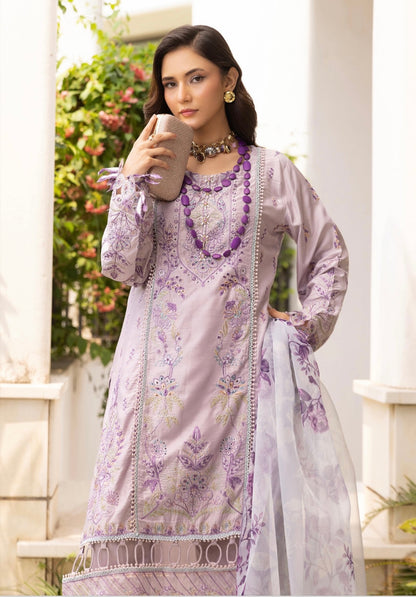 Simrans premium 3 piece farshi shalwar embroidered collection BK 02