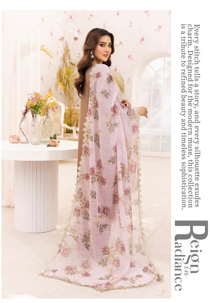 Simrans premium 3 piece farshi shalwar embroidered collection BK 04