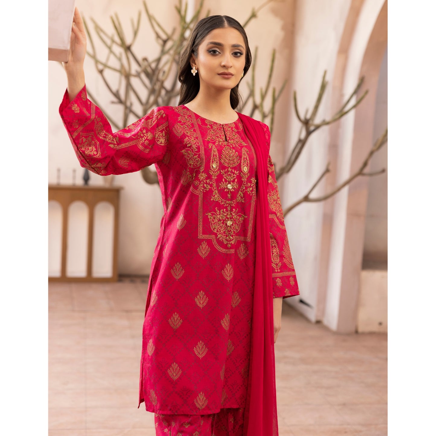 SIMRANS ‘LIMELIGHT’ | EMBROIDERED LAWN READYMADE |Ck06