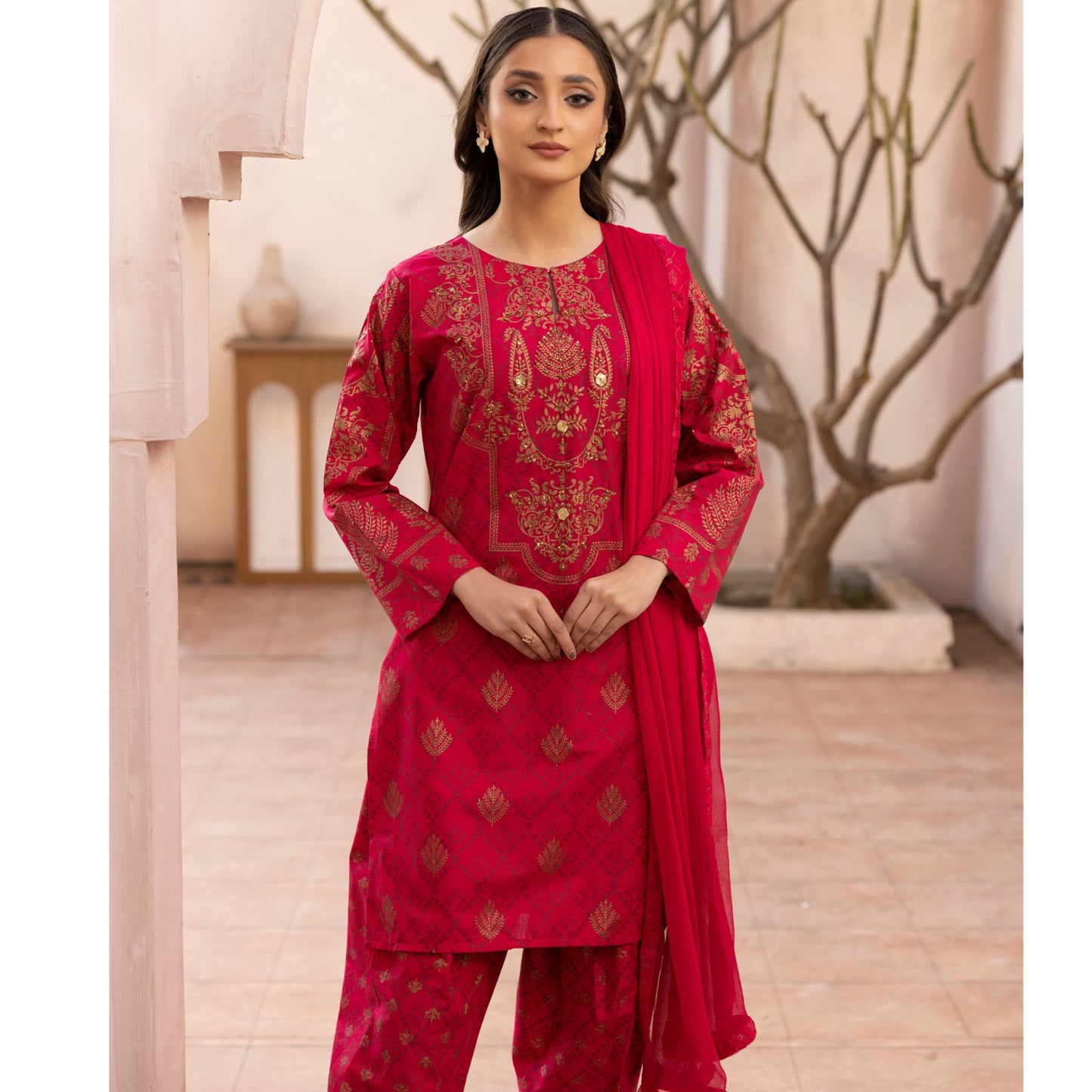 SIMRANS ‘LIMELIGHT’ | EMBROIDERED LAWN READYMADE |Ck06