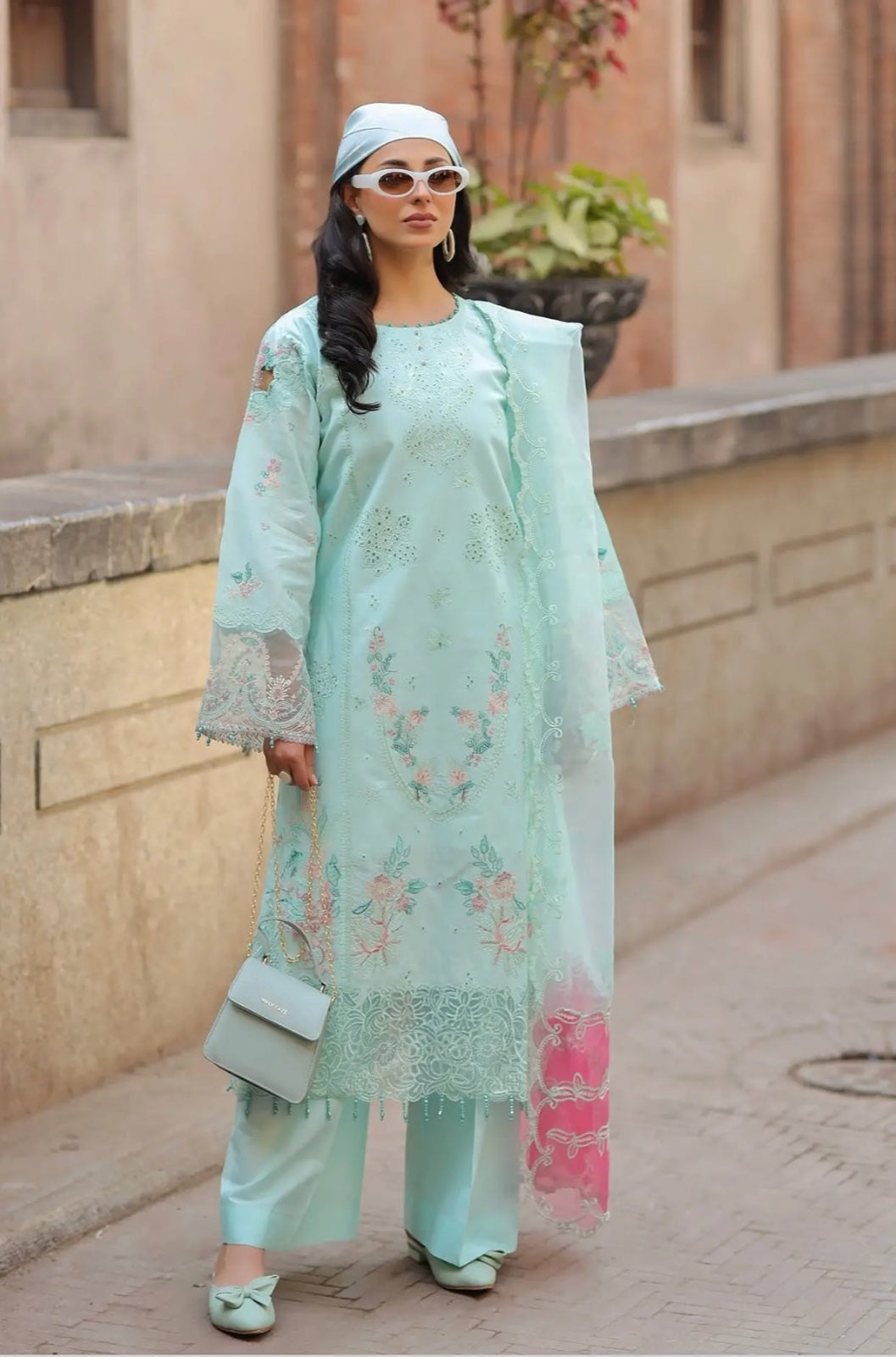 SIMRANS ‘BAZAAR KAHAANI’ | EMBROIDERED COTTON MOTHER & DAUGHTER READYMADE TRADITIONAL WOMENSWEAR FORMAL CK 09