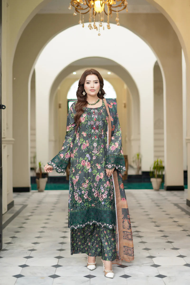 MUNIRA | EMBROIDERED LAWN READYMADE | MSL2207