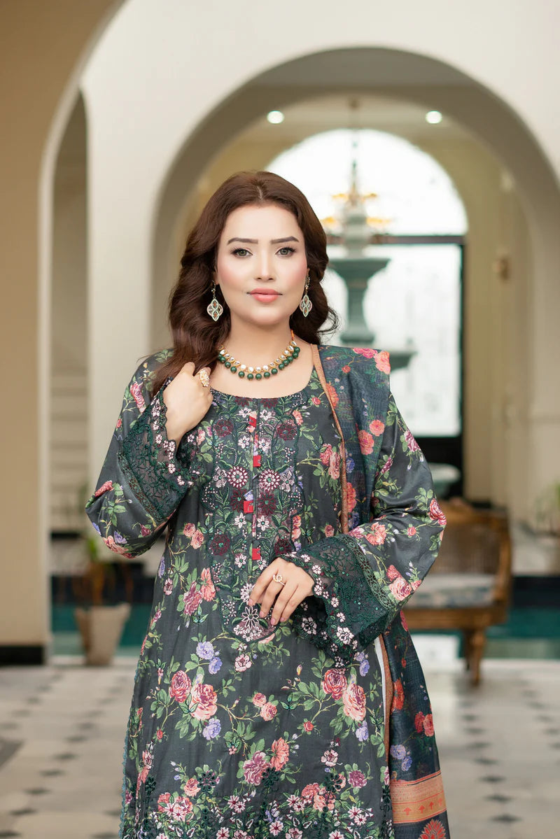 MUNIRA | EMBROIDERED LAWN READYMADE | MSL2207