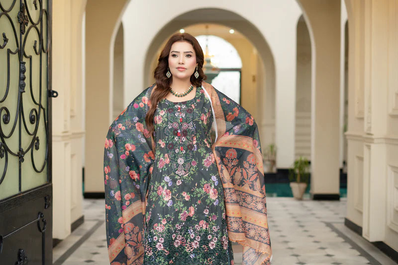 MUNIRA | EMBROIDERED LAWN READYMADE | MSL2207