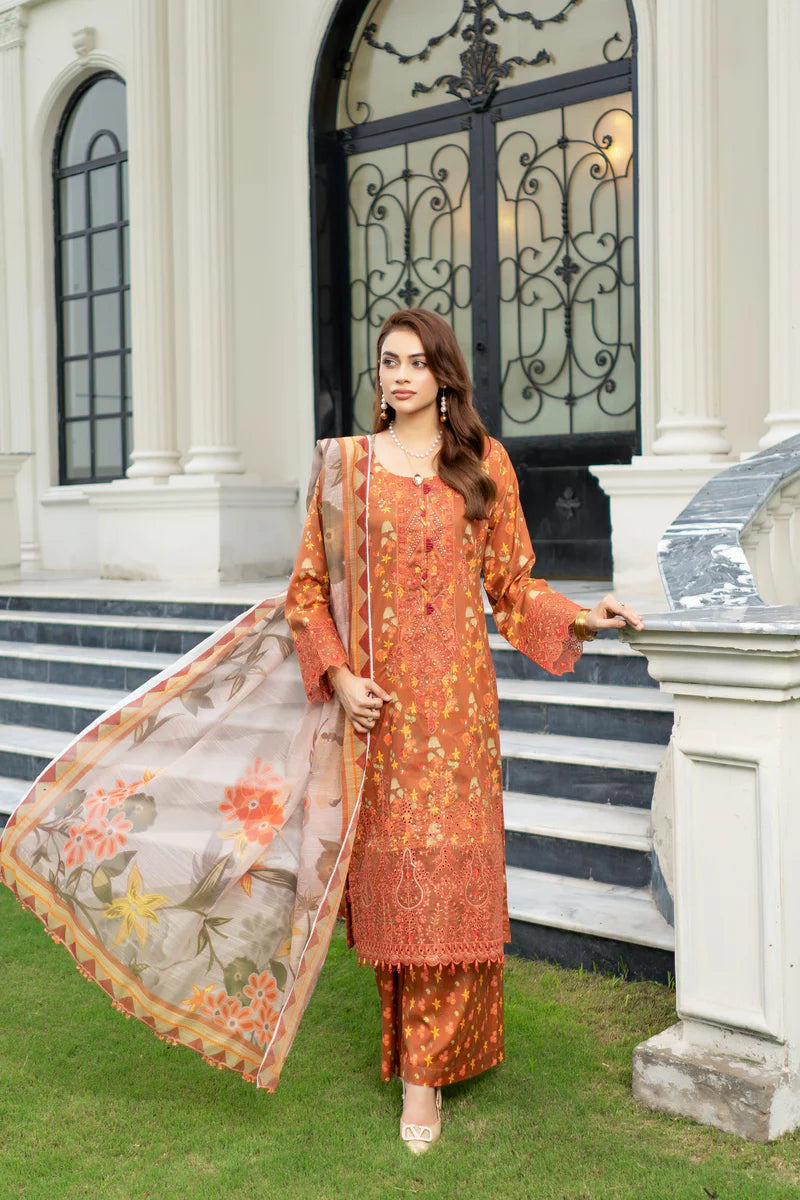 MUNIRA | EMBROIDERED LAWN READYMADE | MU19