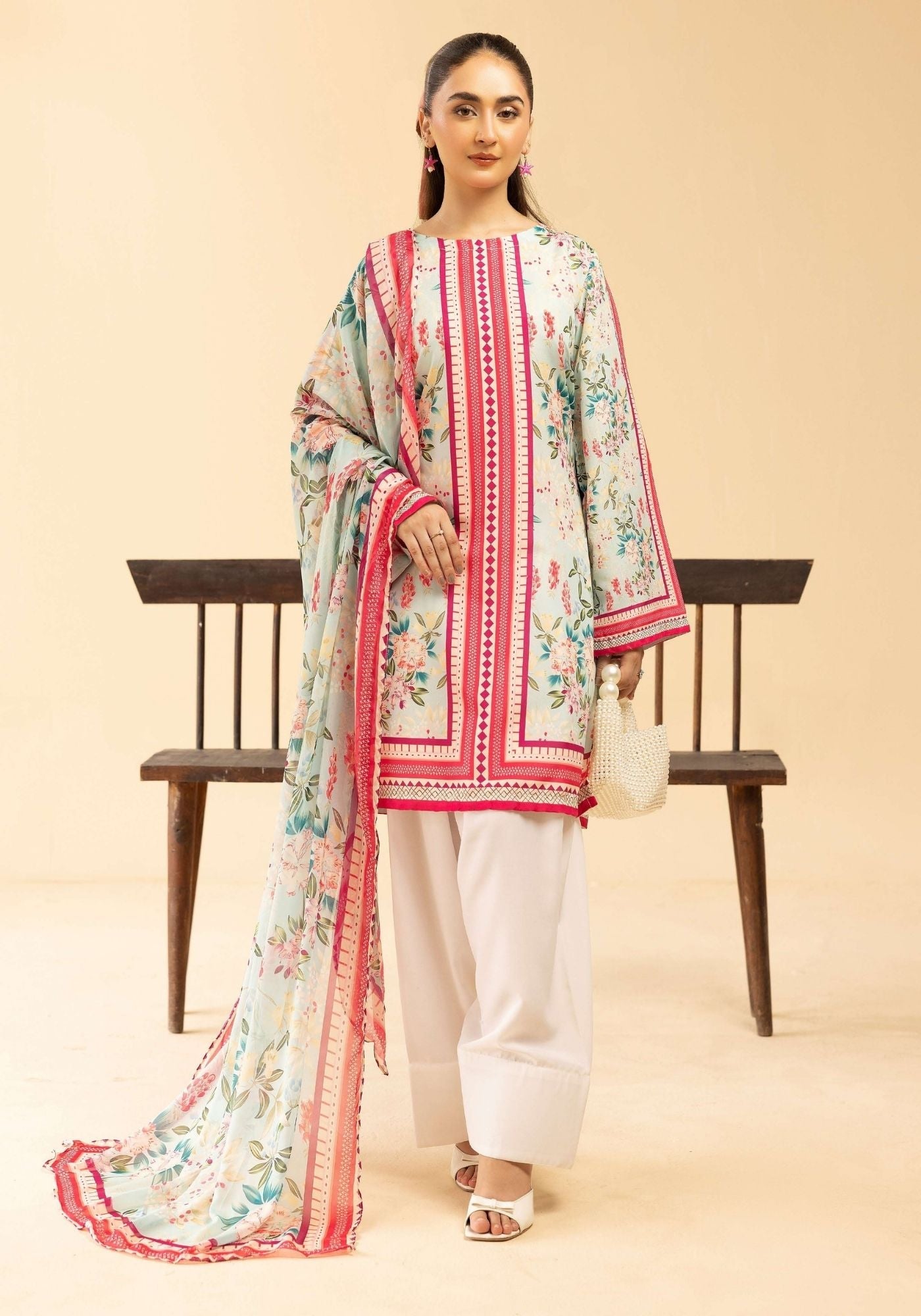 Simrans Sania Masketiya collection 3 piece printed casual suit 112202
