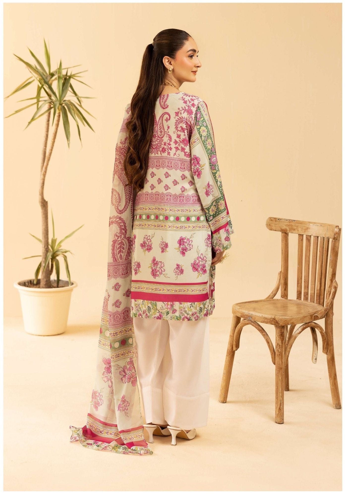 Simrans Sania Masketiya collection 3 piece printed casual suit 112204