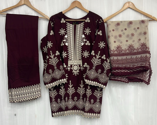 KARMA ‘AFFREEN’ | EMBROIDERED COTTON READYMADE | KC146