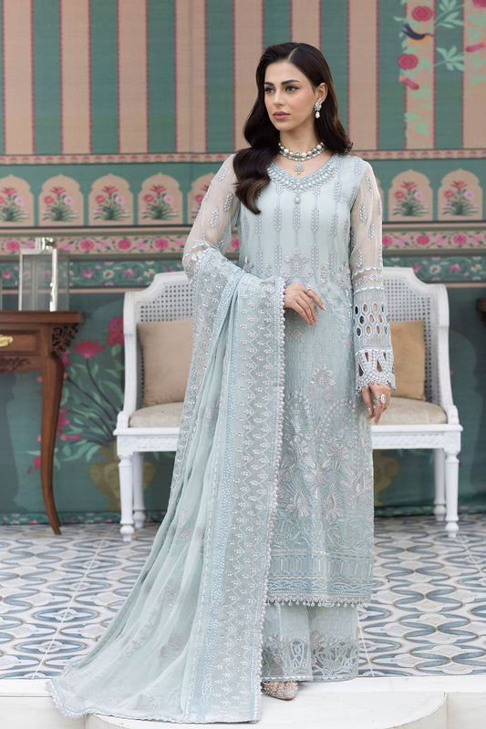 SIMRANS  Chiffon luxury collection  3 piece suit minty01