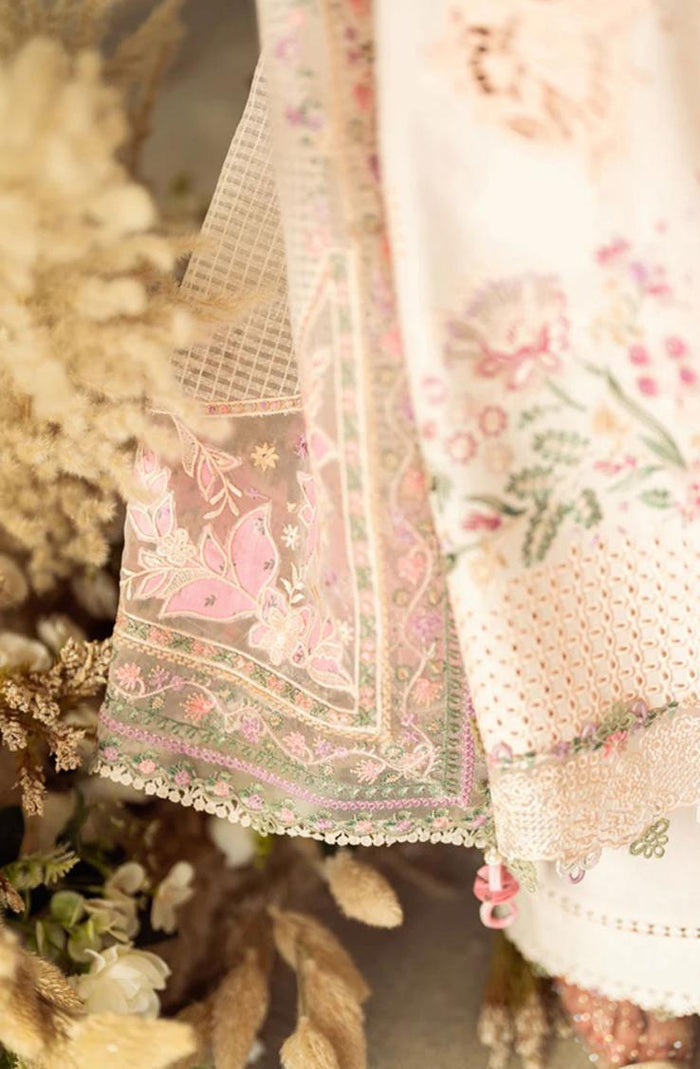 SIMRANS QALAMKAR AFIYA LUX COLLECTION 3 PIECE EMBROIDERED SUIT READYMADE Q01