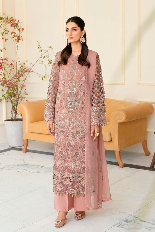 Simrans luxury collection shell pink 3 piece suit sp01