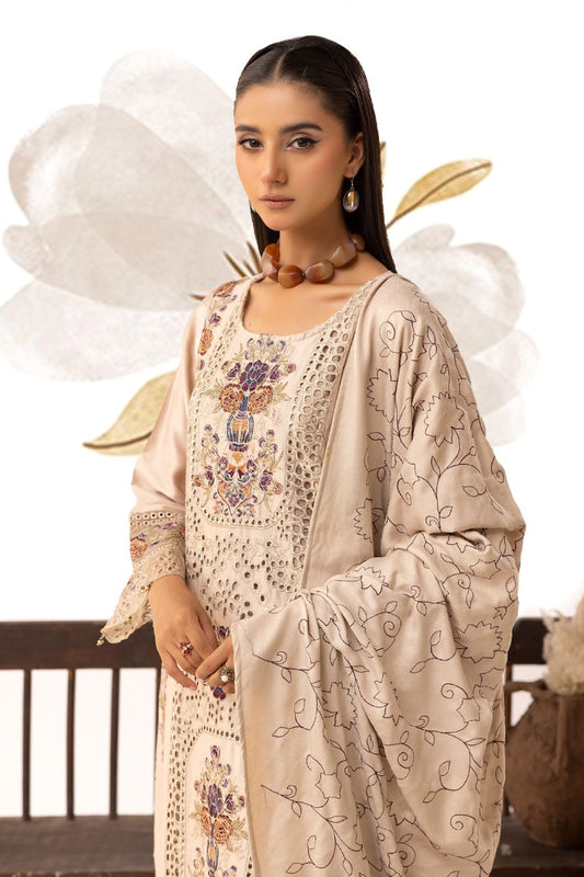 Ivy kari dhanak collection 3 piece embroidered suit SV21