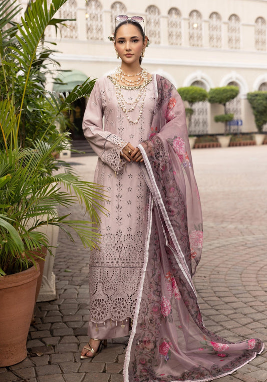 SIMRANS LUXURY HANDWORK CHICKNKARI 3PC READYMADEBK20