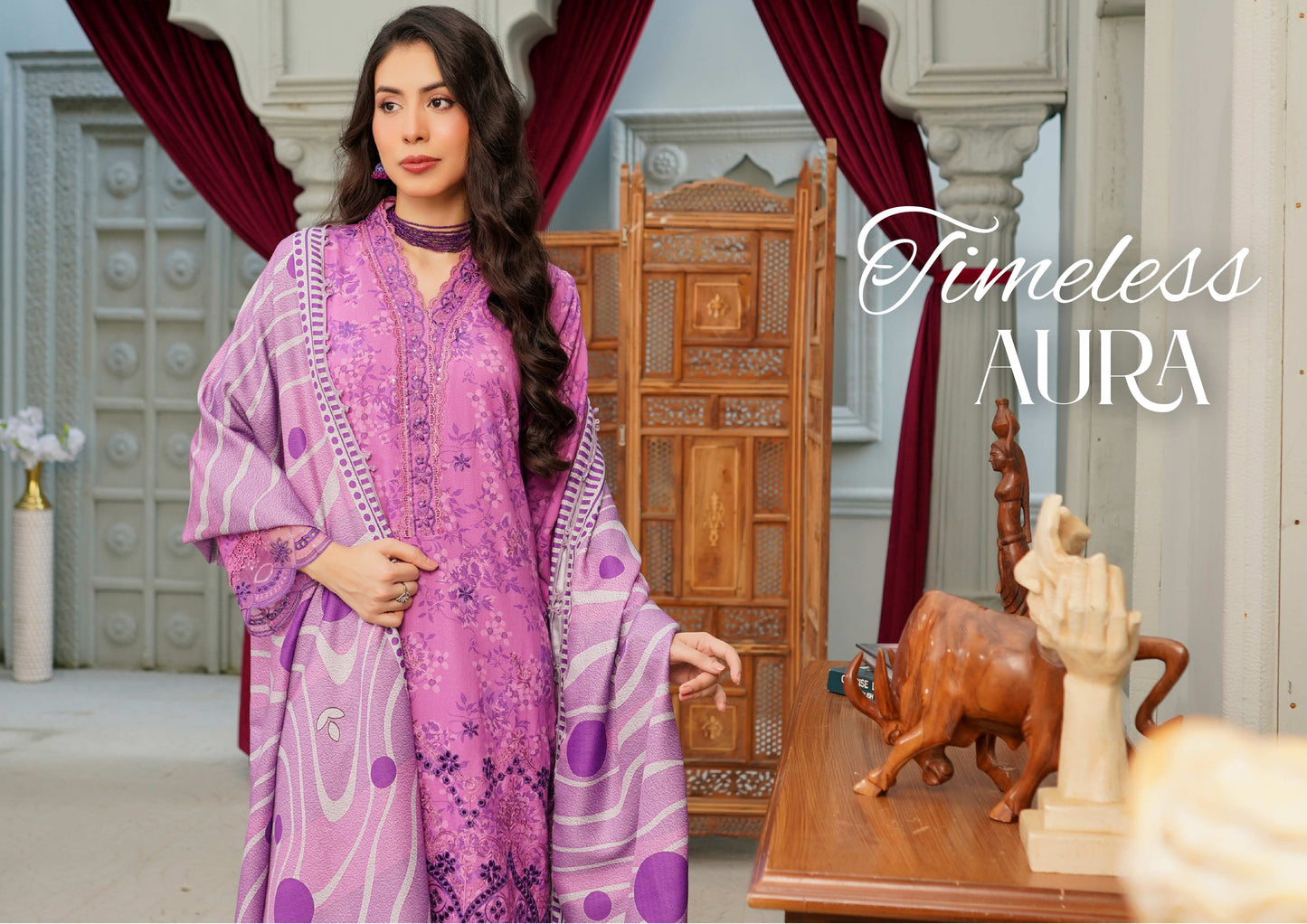 MUNIRA EMBROIDERED 3PC READYMADE NAZ04