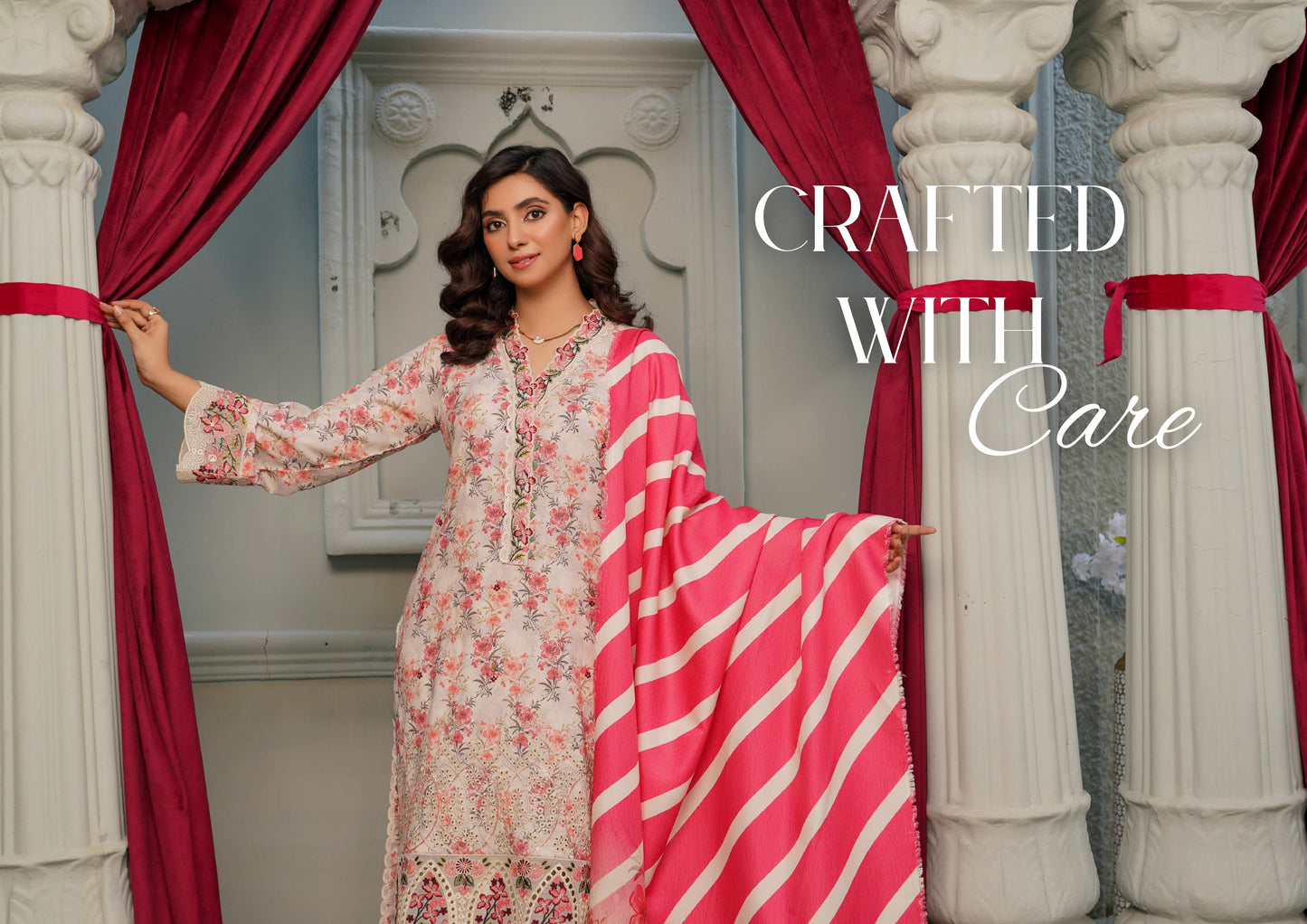 MUNIRA EMBROIDERED 3PC READYMADE NAZ06