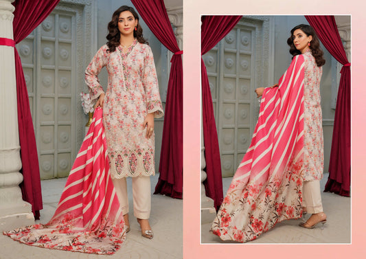 MUNIRA EMBROIDERED 3PC READYMADE NAZ06