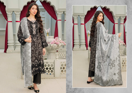 MUNIRA EMBROIDERED 3PC READYMADE NAZ02